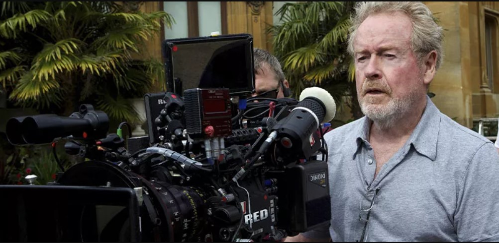 Ridley Scott on the set of 1492: Conquest of Paradise