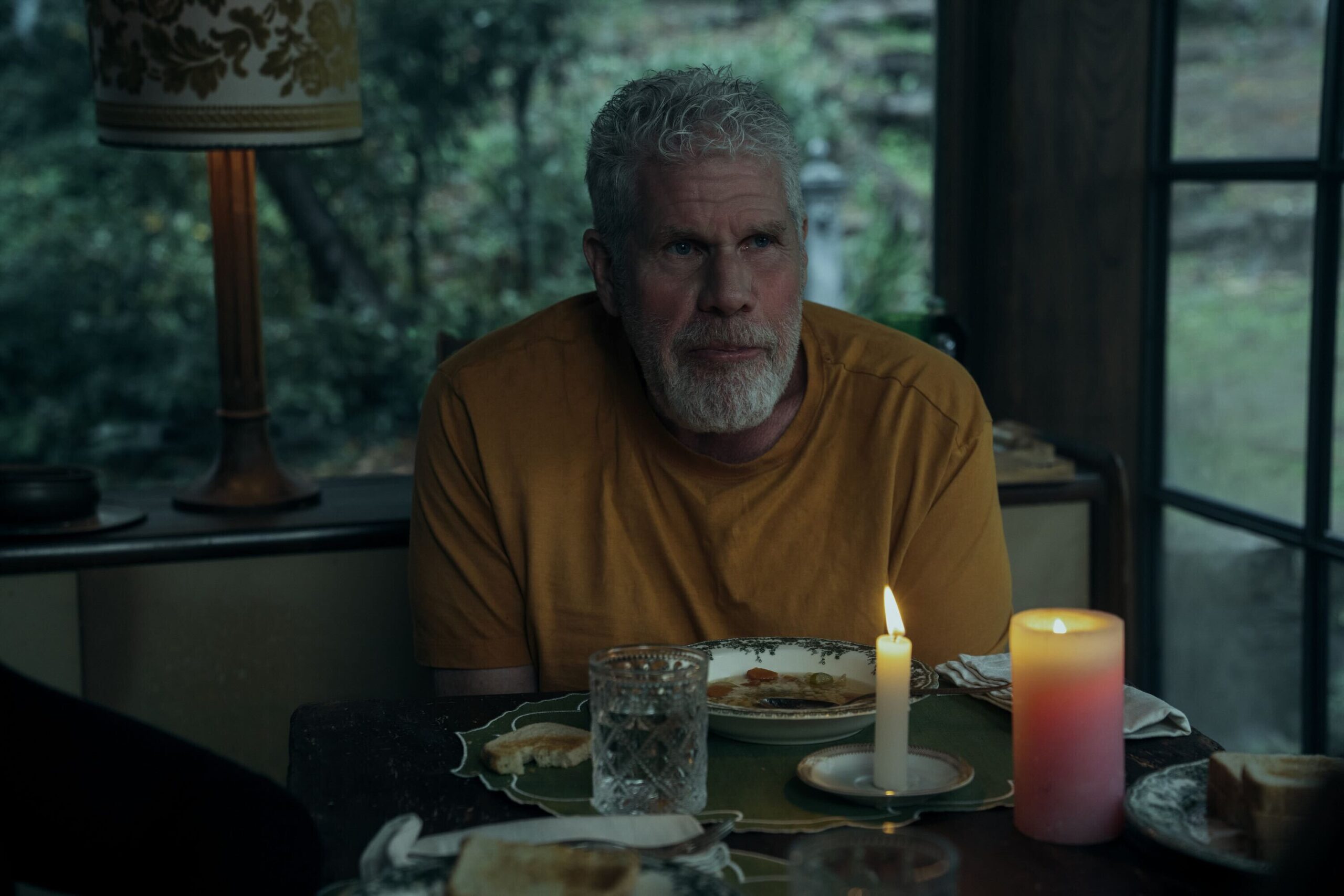 Ron Perlman in Donald Glover and Francesca Sloane's action comedy drama spy thriller adaptation series, Mr and Mrs Smith Season 1 Episode 5