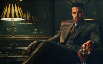 Theo James as Edward Eddie Horniman in Guy Ritchie's Netflix action crime-comedy series, The Gentlemen