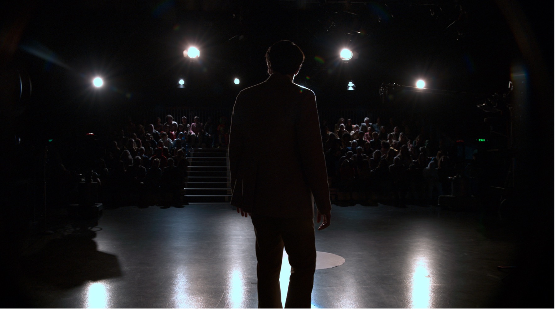 David Dastmalchian as Jack Delroy in Cameron and Colin Cairnes' supernatural horror film, Late Night with the Devil