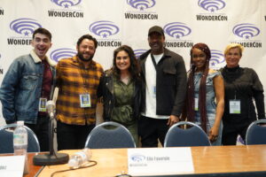 Film creatives Brandon Mendez, Elle Favorule, Emilio Sosa, Joyce Gilliard, and Natasha Gerasimova at WonderCon 2024