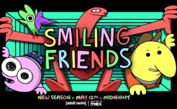 Key art for Michael Cusack and Zach Hadel's Adult Swim animated comedy series, Smiling Friends Season 2