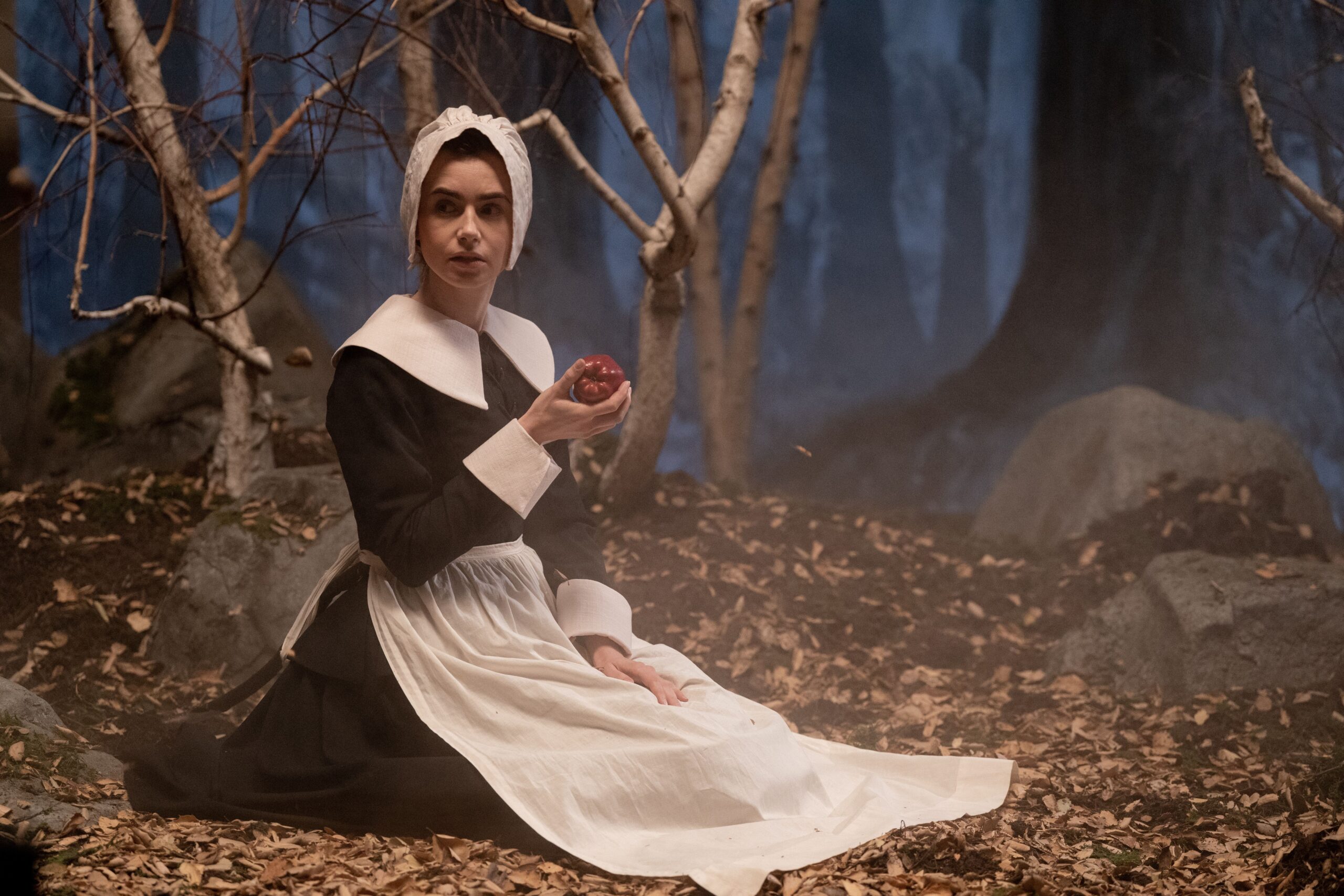 Lily Collins in Ti West's A24 slasher horror crime film, MaXXXine