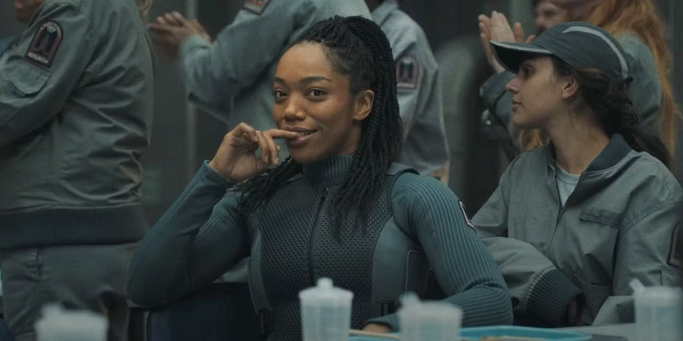 Naomi Ackie in Bong Joon-ho's black comedy adventure fantasy science fiction film adaptation, Mickey 17