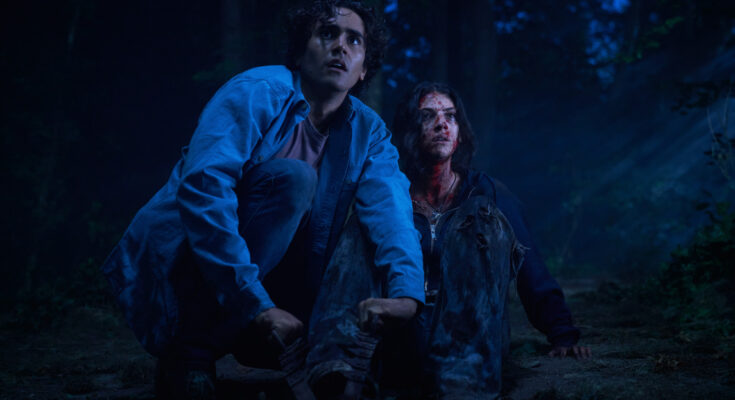 Michael Cimino and Ella Rubin in David F Sandberg, Gary Dauberman, and Blair Butler's psychological supernatural horror drama film adaptation, Until Dawn