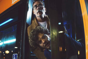 Jack Quaid and Jeffery Dean Morgan in Neighborhood Watch