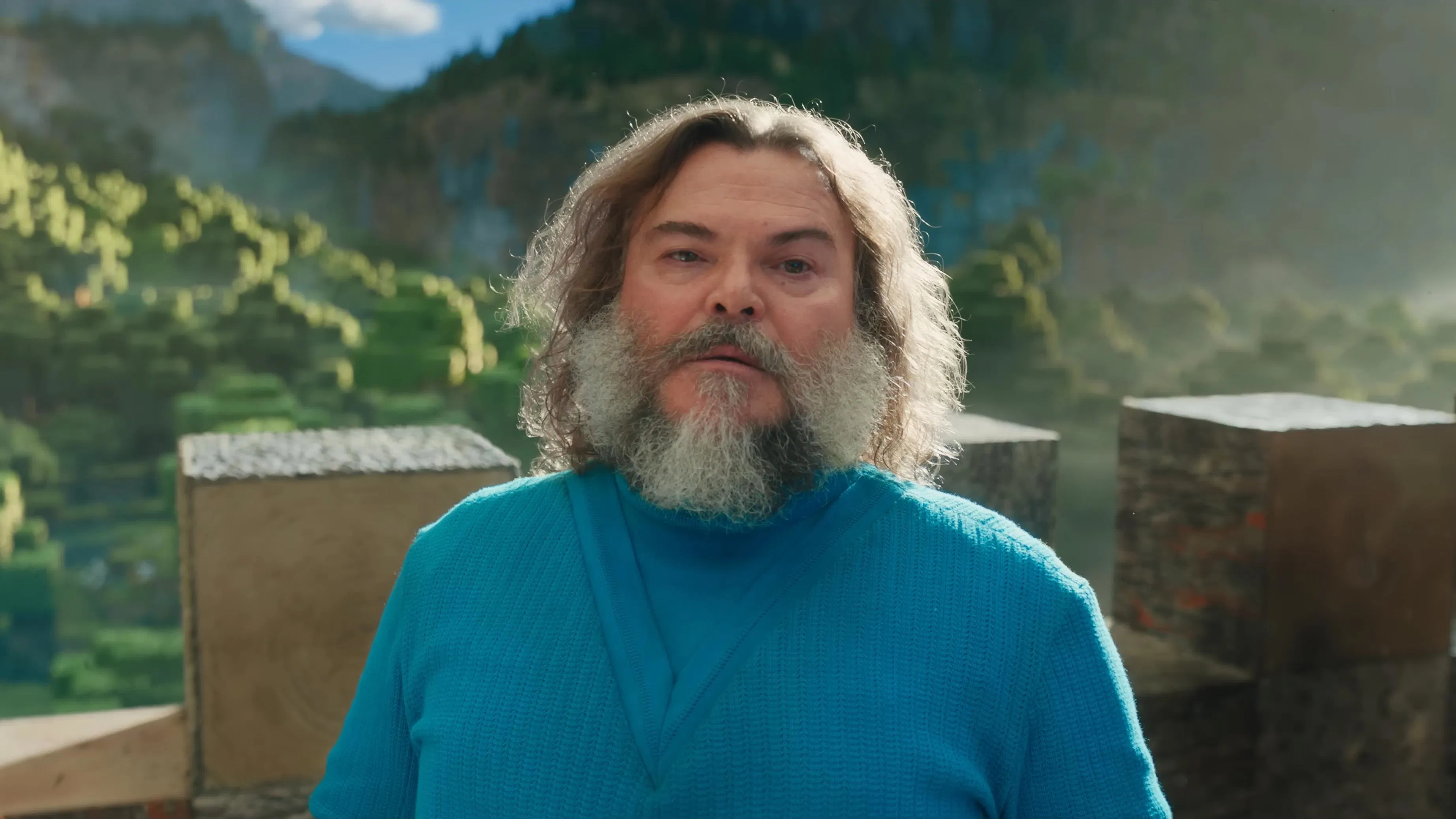 Jack Black as Steve in A Minecraft Movie