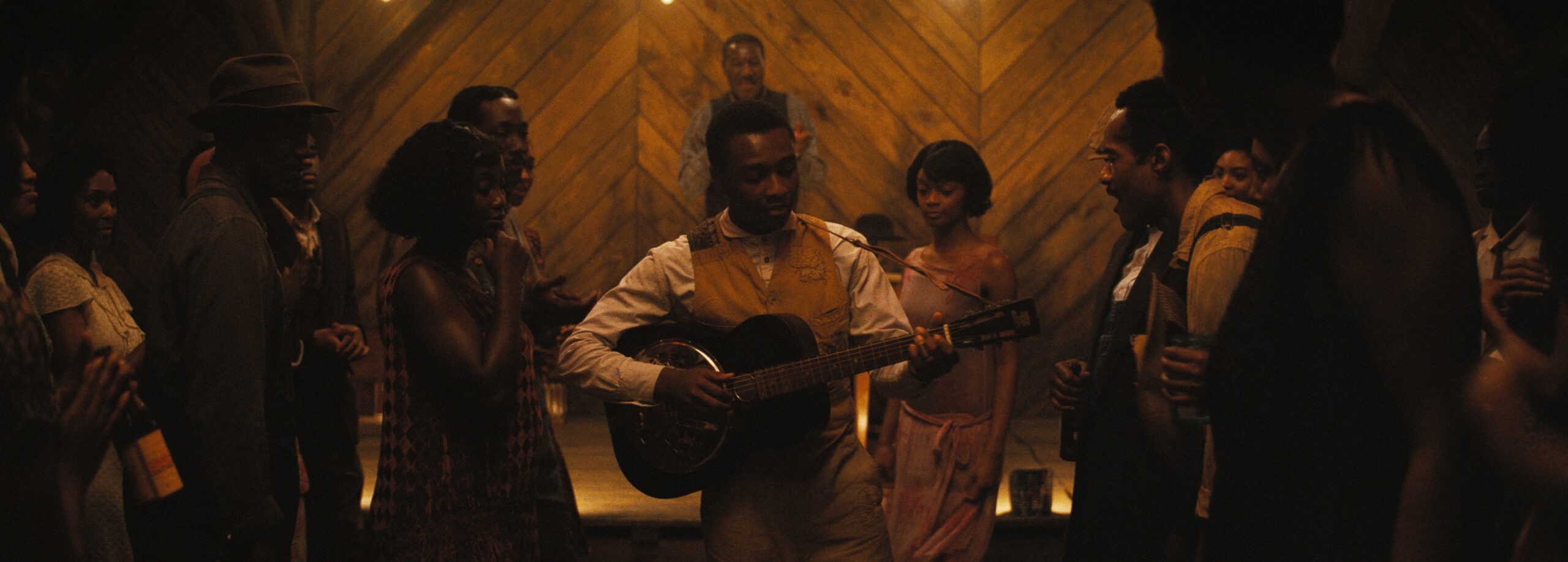 Miles Caton in Ryan Coogler's supernatural horror drama thriller film, Sinners