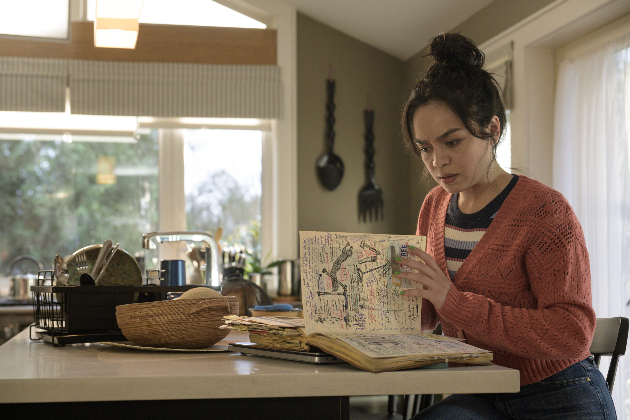 Kaitlyn Santa Juana in Adam Stein, Zach Lipovsky, Guy Busick, Lori Evans Taylor, and Jon Watts' supernatural horror comedy thriller film, Final Destination Bloodlines