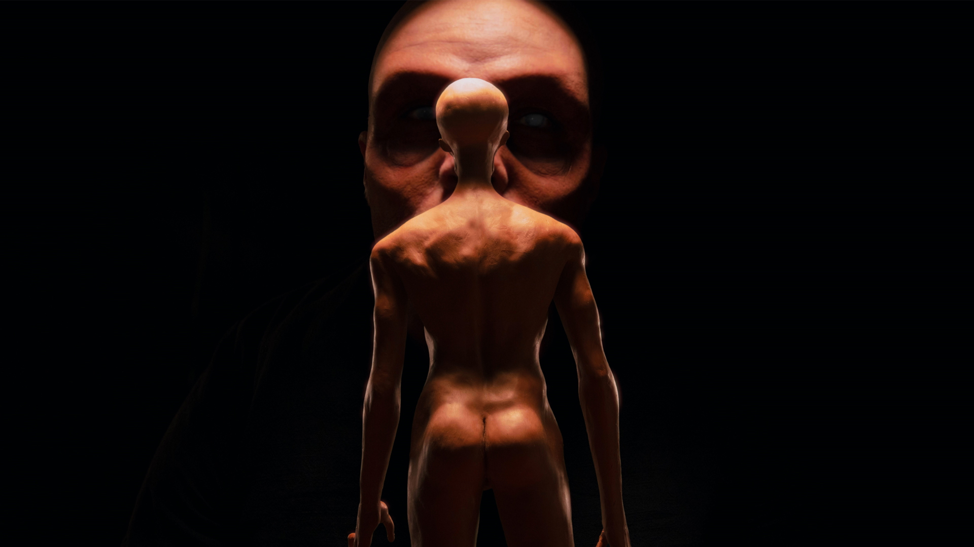 A still from Matteo Burani and Gianmarco Valentino's French Italian stop motion animated horror thriller Tribeca short film, Playing God