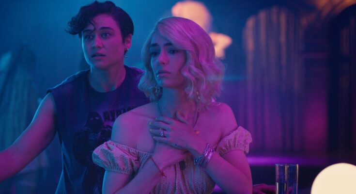 Katy O'Brian and Jack Haven in Tina Romero and Erin Judge's zombie horror comedy Tribeca and Pride Month film, Queens of the Dead
