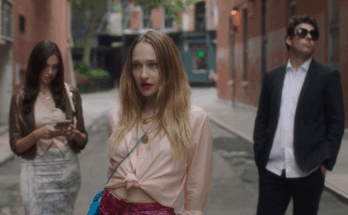 Aubrey Strobel and Jemima Kirke in Miranda Kahn's science fiction comedy Tribeca short film, Fame and Other Four Letter Words