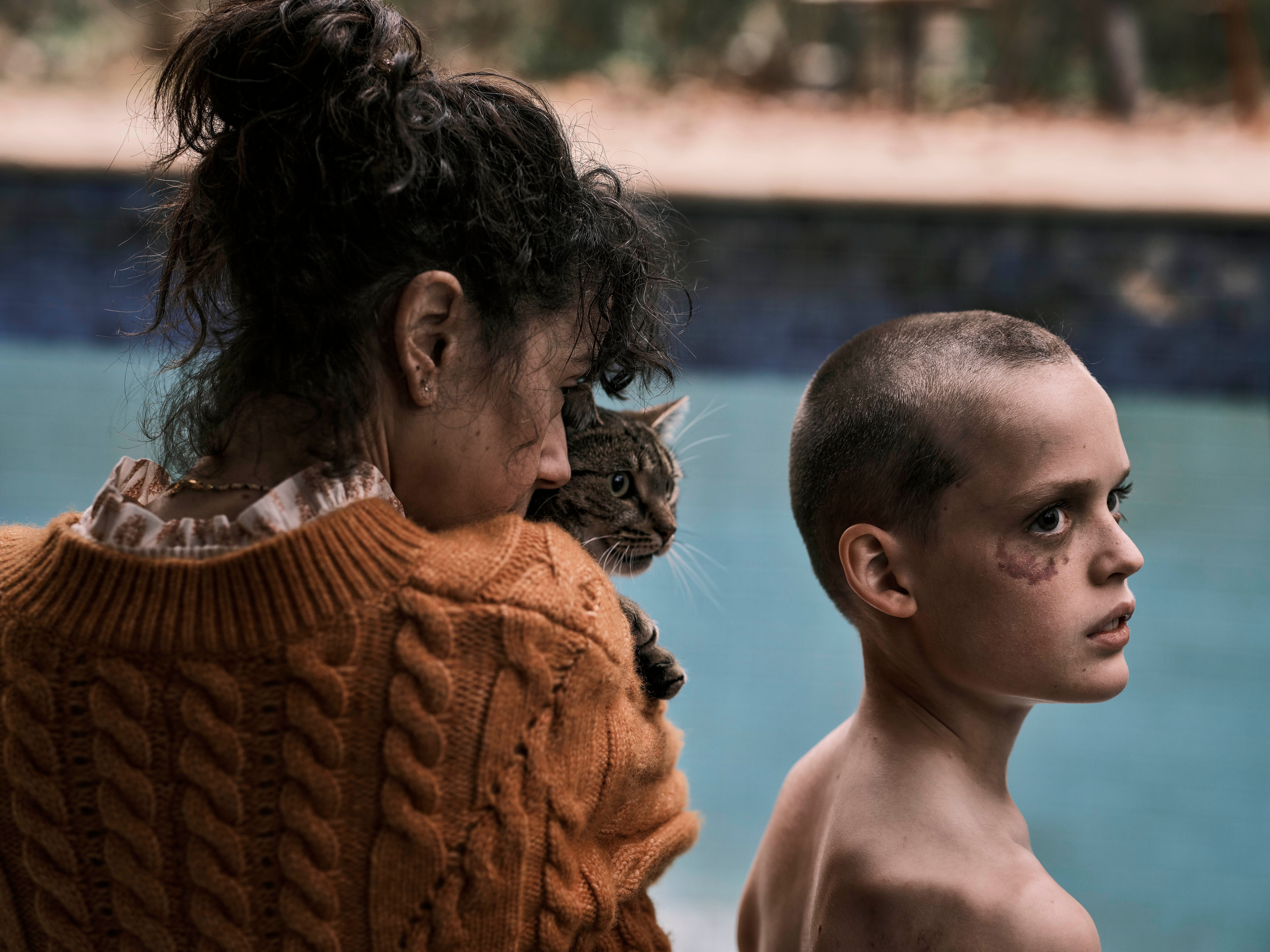 Jonah Wren Phillips and Sally Hawkins in Danny and Michael Philippou and Bill Hinzman's A24 and Causeway supernatural horror mystery film, Bring Her Back