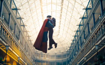 David Corenswet and Rachel Brosnahan in James Gunn's action adventure science fiction film, Superman