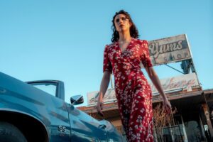Margaret Qualley in Ethan Coen and Tricia Cooke's Honey Don't