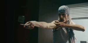 A still from Kyle Misak's Fantastic Fest thriller comedy film, Bad Haircut