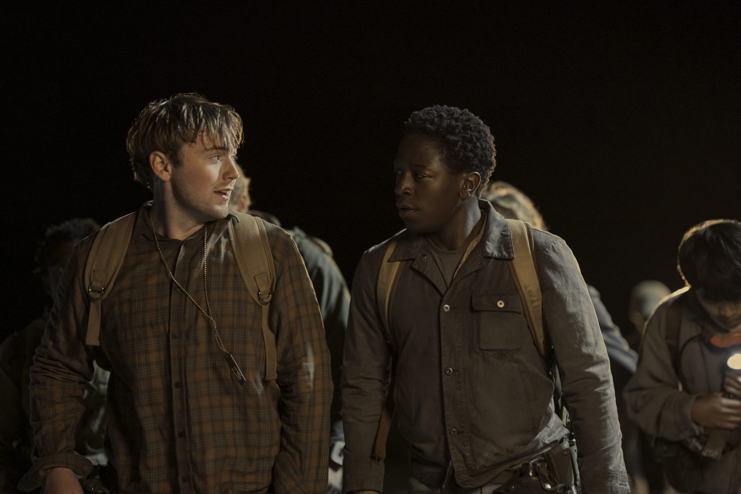 Cooper Hoffman and David Jonsson in Francis Lawrence and JT Mollner's psychological drama thriller film adaptation, The Long Walk, based on the Stephen King novel