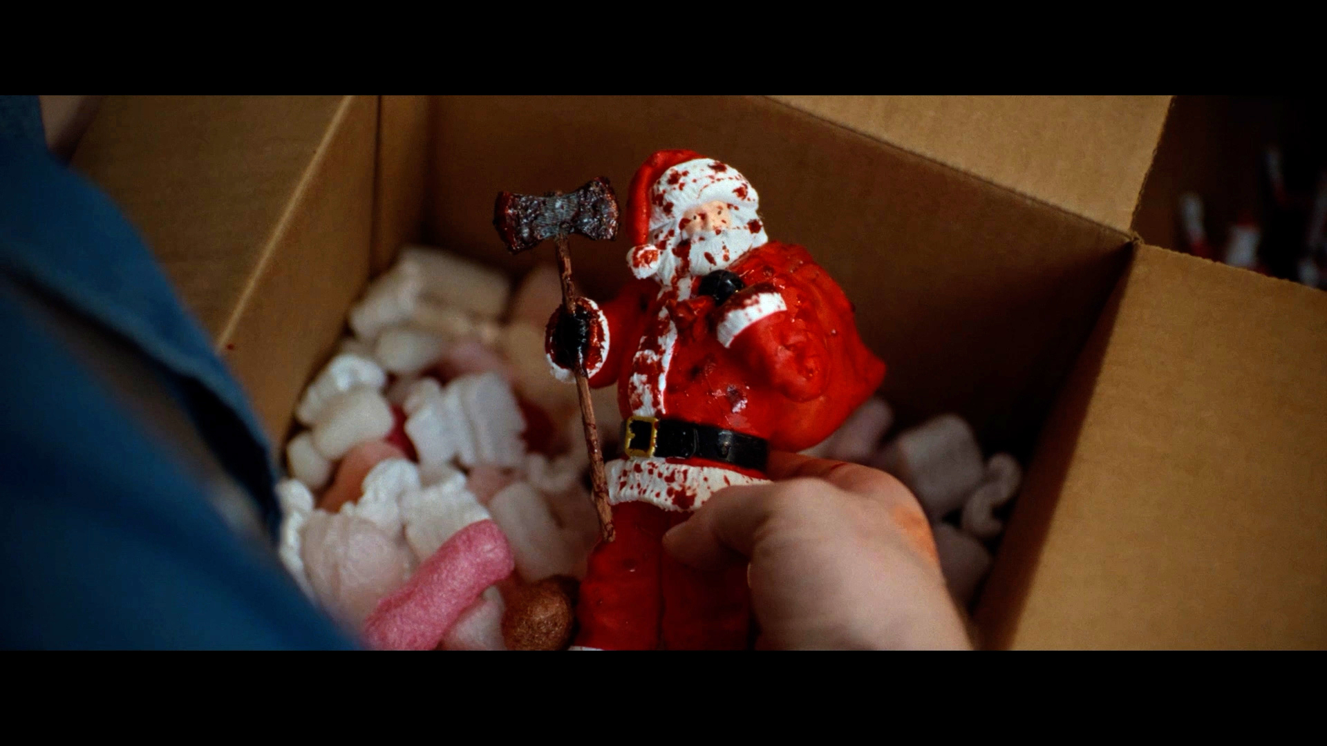 A still from Mike P. Nelson's slasher horror film, Silent Night Deadly Night