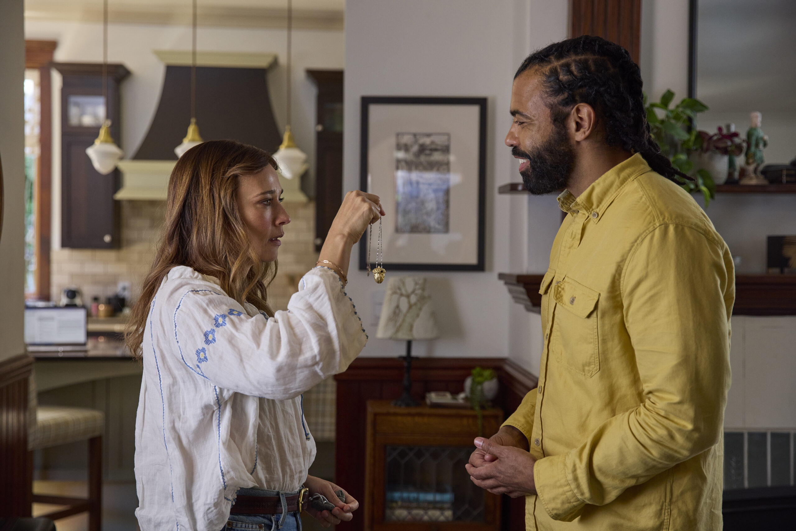 Rashida Jones and Daveed Diggs in Andrew Stanton and Colby Day's science fiction drama Hulu film, In the Blink of an Eye