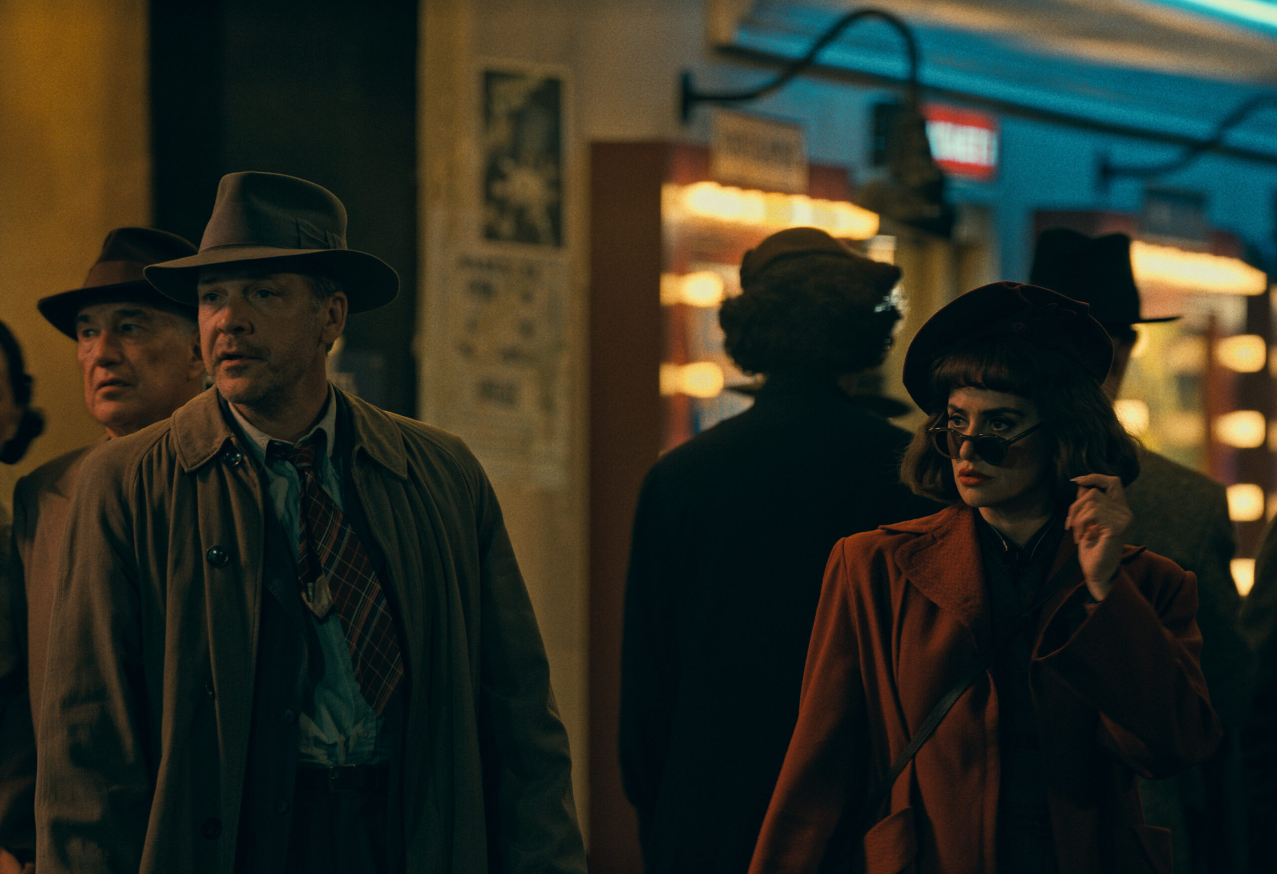 Peter Sarsgaard and Penelope Cruz in Maggie Gyllenhaal's romance horror comedy drama science fiction film, The Bride